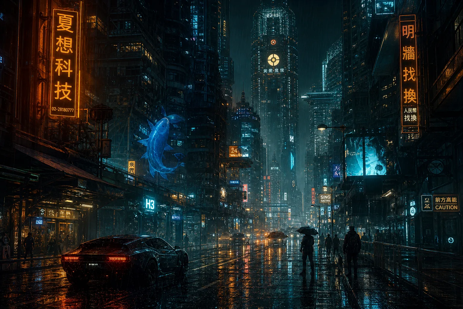 Cyberpunk scene